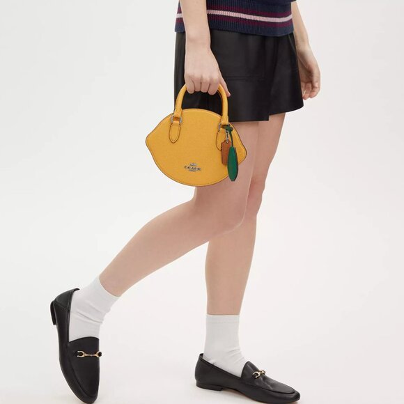 NWT Coach CR251 Lemon Leather Crossbody *Limited* - Picture 3 of 13